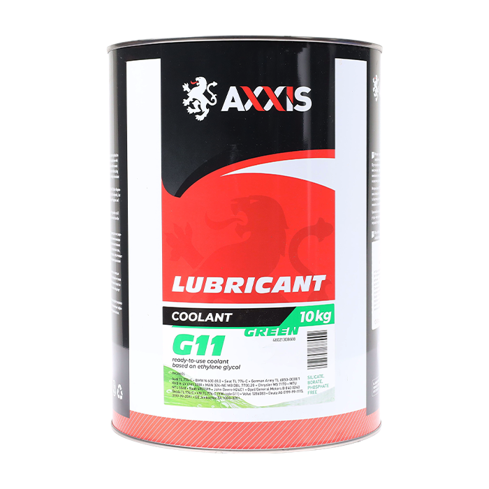 Антифриз GREEN G11 Сoolant <AXXIS> (зелений) (Каністра 10л)